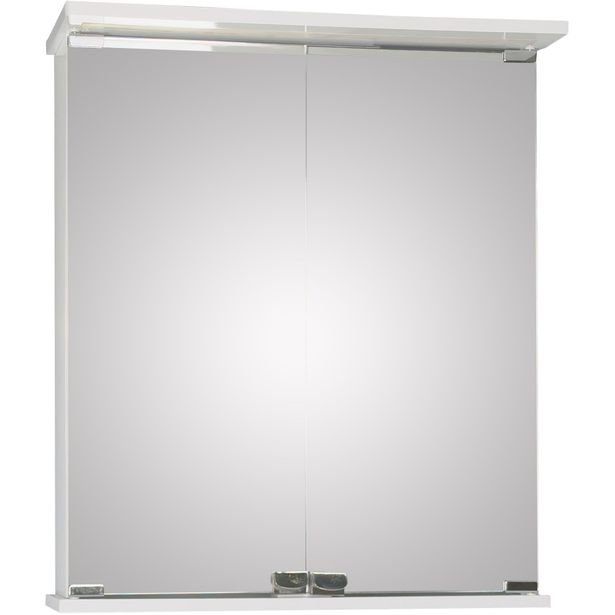 Peilikaappi LED-valaisimella Tammiholma Viilu, 50x70 cm, 7 W, pyökki/poppelivaneri, valkoinen