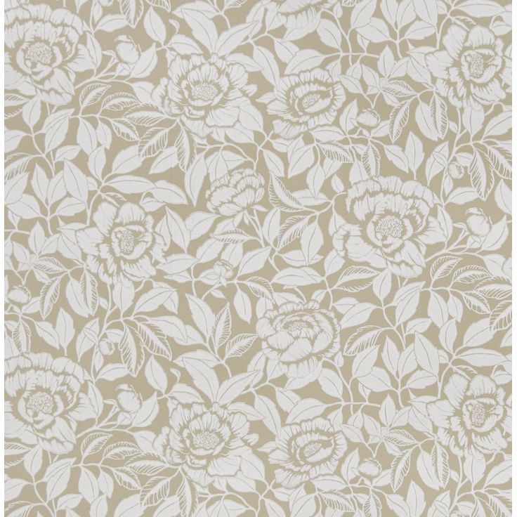Tapetti Långelid/Von Brömssen My peony garden beige 0.53x10.05m, non-woven