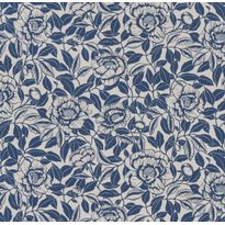 Tapetti Långelid/Von Brömssen My peony garden tummansininen 0.53x10.05m, non-woven