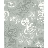 Tapetti Littlephant Aquatic vaaleanturkoosi 0.53x10.05m, non-woven