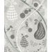 Tapetti Littlephant Fruit garden harmaa 0.53x10.05m, non-woven - LP1470