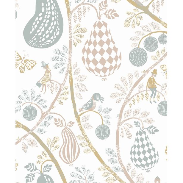 Tapetti Littlephant Fruit garden värikäs 0.53x10.05m, non-woven