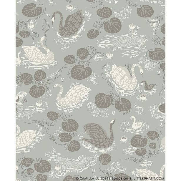 Tapetti Littlephant Nobel nymphs vaaleansininen 0.53x10.05m, non-woven