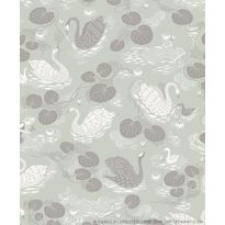Tapetti Littlephant Nobel nymphs vaaleanturkoosi 0.53x10.05m, non-woven