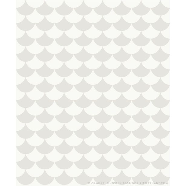 Tapetti Littlephant Waves vaaleanharmaa 0.53x10.05m, non-woven