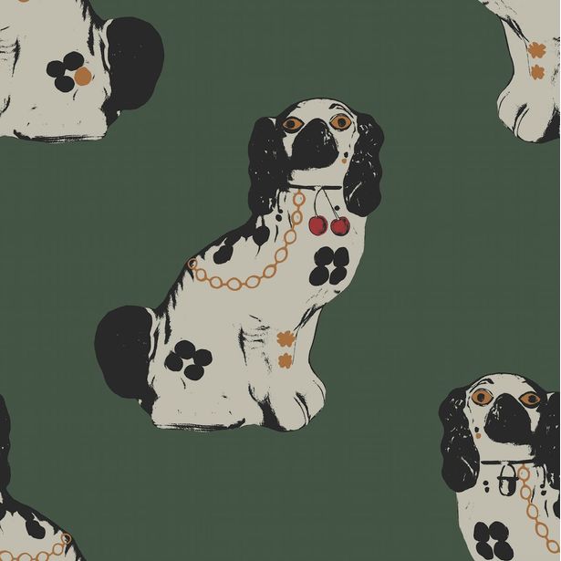 Tapetti Studio Lisa Bengtsson Gloria vihreä 0.53x10.05m, non-woven