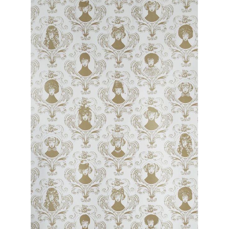 Tapetti Studio Lisa Bengtsson Tillsammans kulta 0.53x10.05m, non-woven