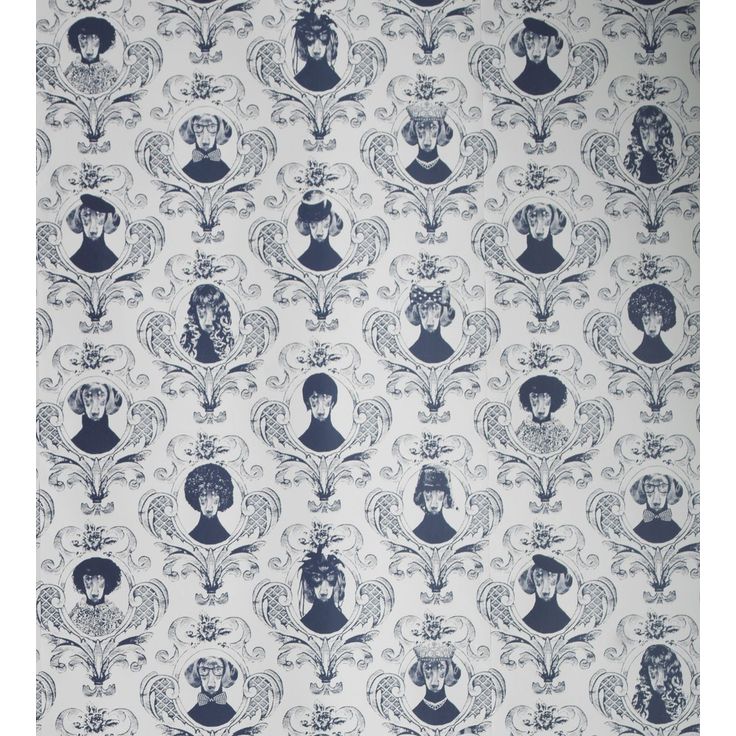 Tapetti Studio Lisa Bengtsson Tillsammans sininen 0.53x10.05m, non-woven