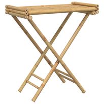tarjotinpöytä Kokoontaitettava 70,5x42,5x80 cm bambu (66454)