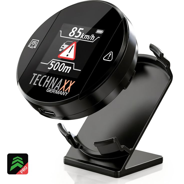 Technaxx TX-388 Secure Drive PRO liikennevaroitin näytöllä
