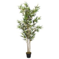Tekokasvi bambupuu 1380 lehteä 200 cm vihreä