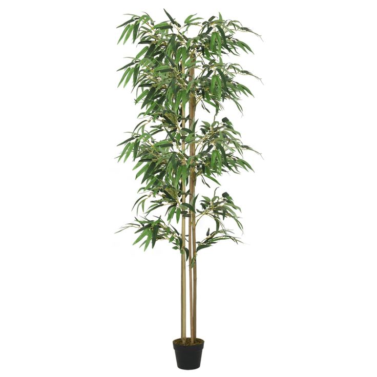 Tekokasvi bambupuu 180 cm, 1216 lehteä, vihreä