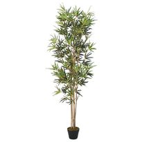 Tekokasvi bambupuu, 368 lehteä, 80 cm, vihreä