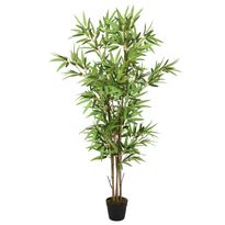Tekokasvi bambupuu, 552 lehteä, 120 cm, vihreä