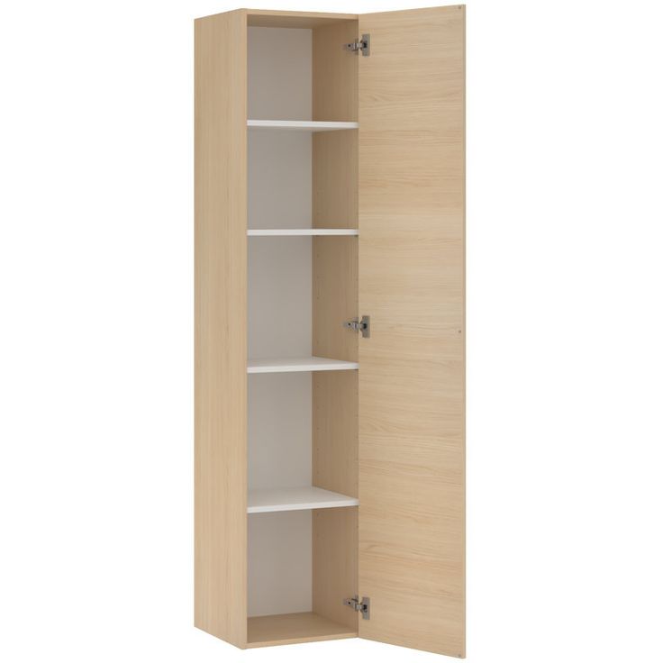 Kylpyhuoneen korkea kaappi hyllyillä Temal