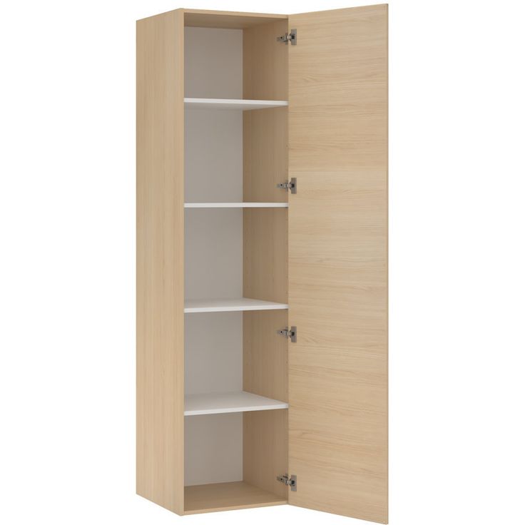 Kylpyhuoneen korkea kaappi hyllyillä Temal
