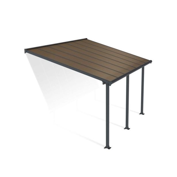 Terassikatos Palram-Canopia Olympia, 3x4,25m, harmaa/pronssi