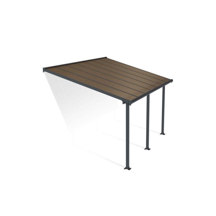 Terassikatos Palram-Canopia Olympia, 3x4,25m, harmaa/pronssi