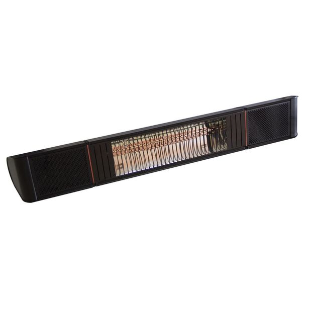 Terassilämmitin HEAT1 Eco High-line, 660-2000W, BT, kaiuttimet, kaukosäädin, musta