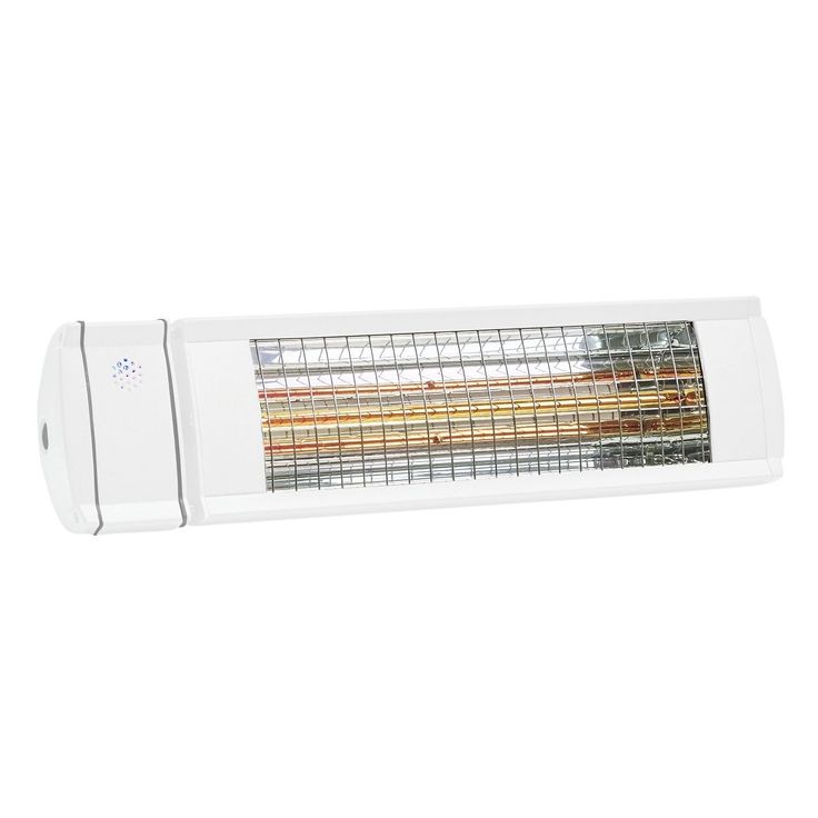 Terassilämmitin HEAT1 Eco High-line, 660-2000W, kaukosäädin, valkoinen