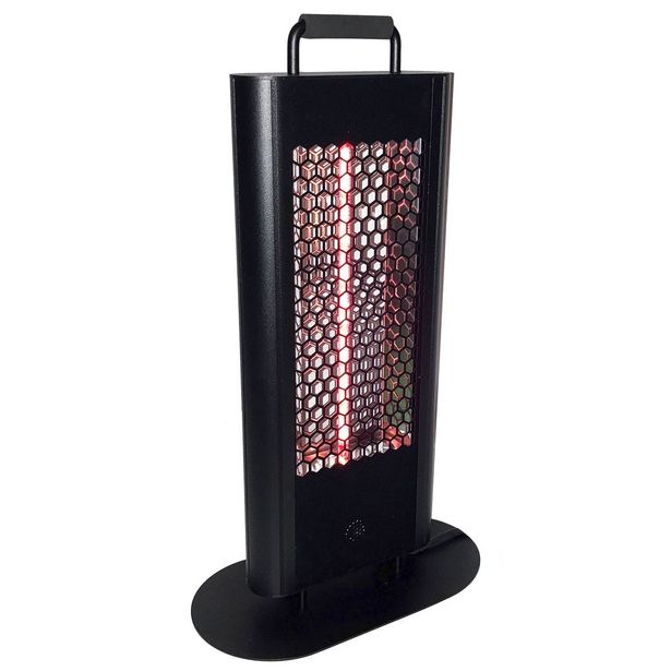 Terassilämmitin HEAT1 Eco High-line, pöydän alle, 400-1200W, kaukosäädin, musta