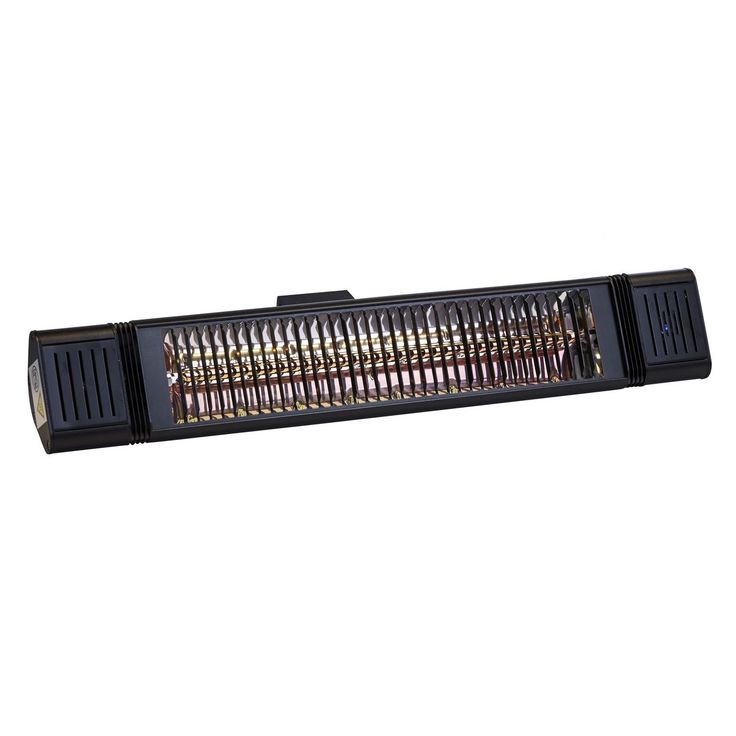 Terassilämmitin HEAT1 Eco Plus-line, 1500W, kaukosäädin, musta