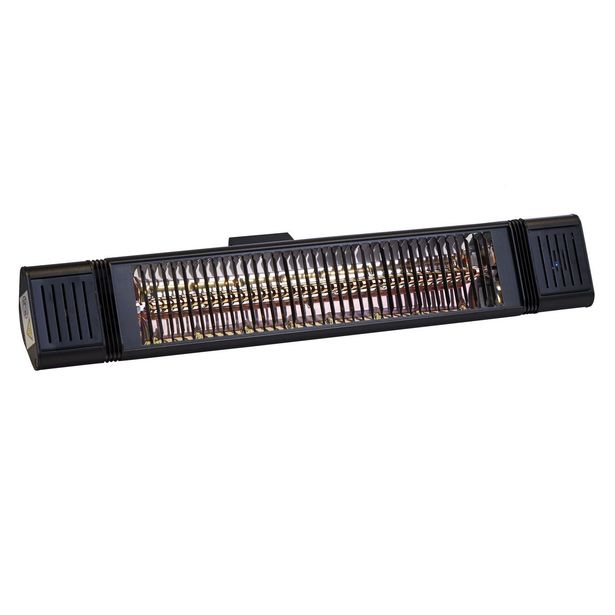 Terassilämmitin HEAT1 Eco Plus-line, 2000W, kaukosäädin, musta