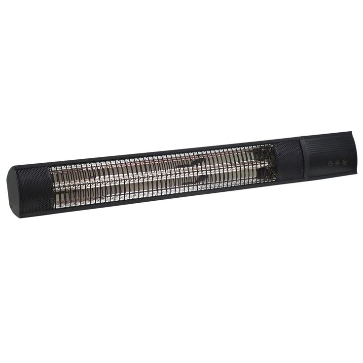 Terassilämmitin HEAT1 Eco Pro-line, 650-2000W, kaukosäädin, musta