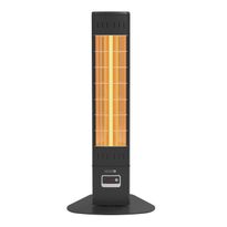 Terassilämmitin HEAT1 Eco Pro-line, lattiamalli, 800/1250/1800/2300W, kaukosäädin, musta