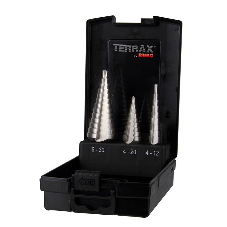 Porrasporanteräsarja Terrax Ø4-12/4-20/4-30mm, HSS