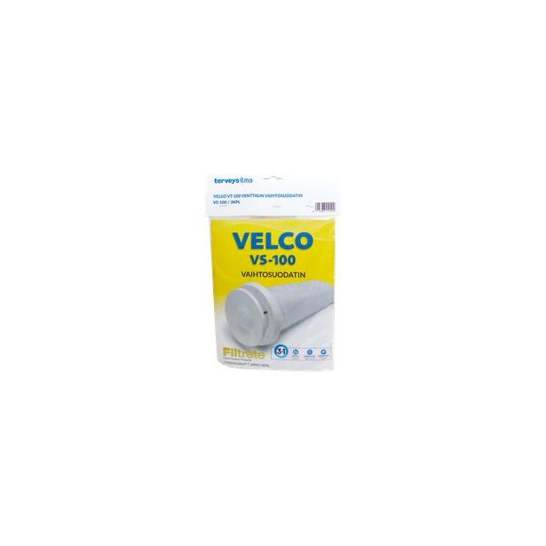 Vaihtosuodatin Terveysilma Velco VS-100, VSR-100 ja VLR-100 venttiileihin 3 kpl