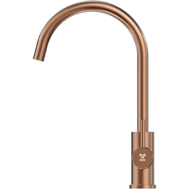 Keittiöhana INOX by Tammiholma Q1, C-putki ja APK-venttiili, ruusukulta