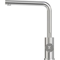 Keittiöhana INOX by Tammiholma Q1, APK-venttiili, L-juoksuputki, harjattu teräs