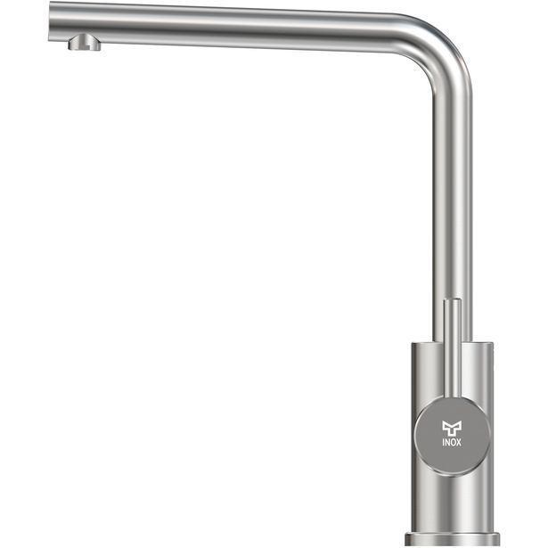 Keittiöhana INOX by Tammiholma Q1, L-putki ja APK-venttiili, harjattu teräs
