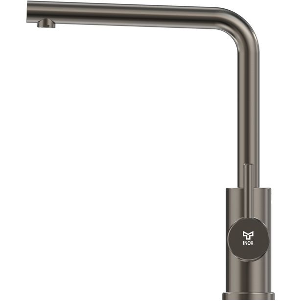 Keittiöhana INOX by Tammiholma Q1, L-putki ja APK-venttiili, gun metal