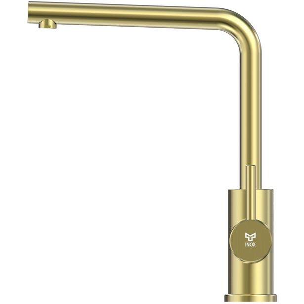 Keittiöhana INOX by Tammiholma Q1, L-putki ja APK-venttiili, vaalea kulta