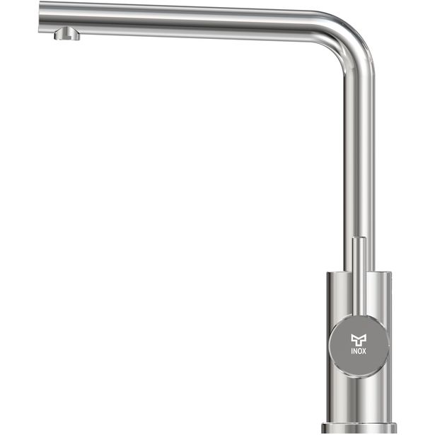 Keittiöhana INOX by Tammiholma Q1, L-putki ja APK-venttiili, kiiltävä teräs