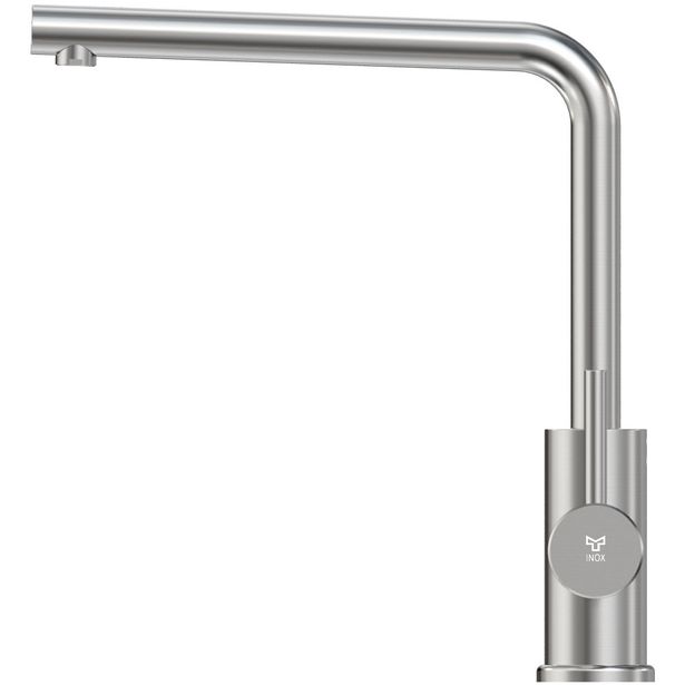 Keittiöhana INOX by Tammiholma Q1, L-putki, harjattu teräs