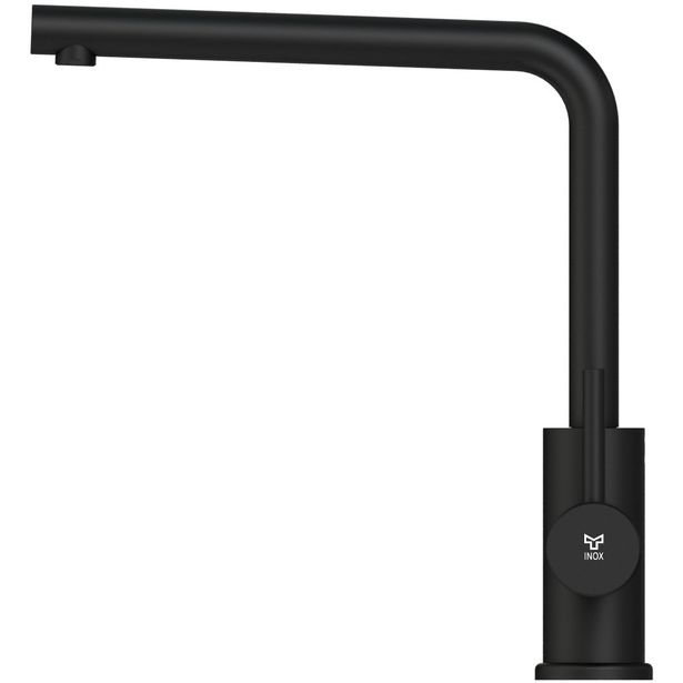 Keittiöhana INOX by Tammiholma Q1, L-putki, mattamusta