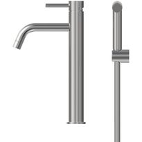 Pesuallashana INOX by Tammiholma Q1, korkea malli, bideesuihkulla, harjattu teräs