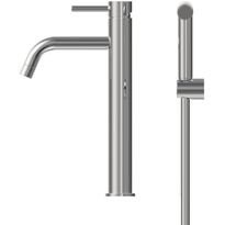 Pesuallashana INOX by Tammiholma Q1, korkea malli, bideesuihkulla, kiiltävä teräs