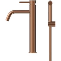 Pesuallashana INOX by Tammiholma Q1, korkea malli, bideesuihkulla, ruusukulta