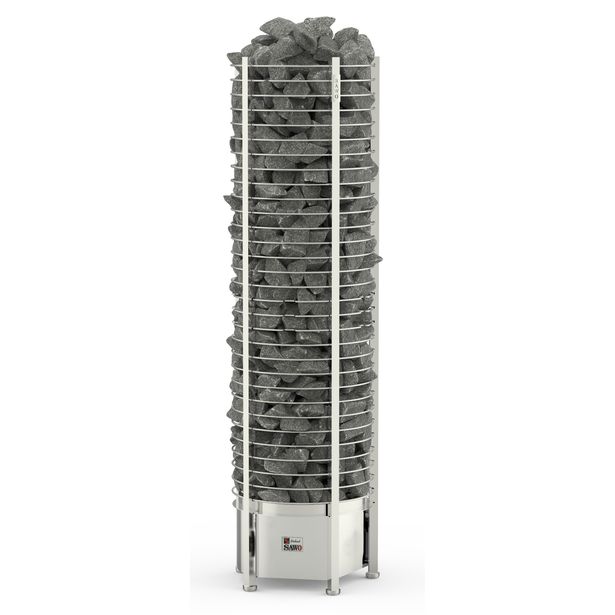 Sähkökiuas SAWO Round Tower, 10.5kW, 9-16m³, erillinen ohjauskeskus