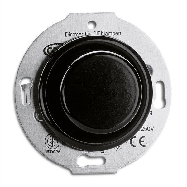 LED-valonsäädin THPG 7-110W, uppoasennettava, musta, bakeliitti