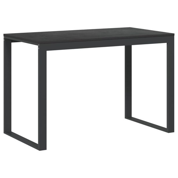 Tietokonepöytä musta 110x60x73 cm lastulevy (30196)