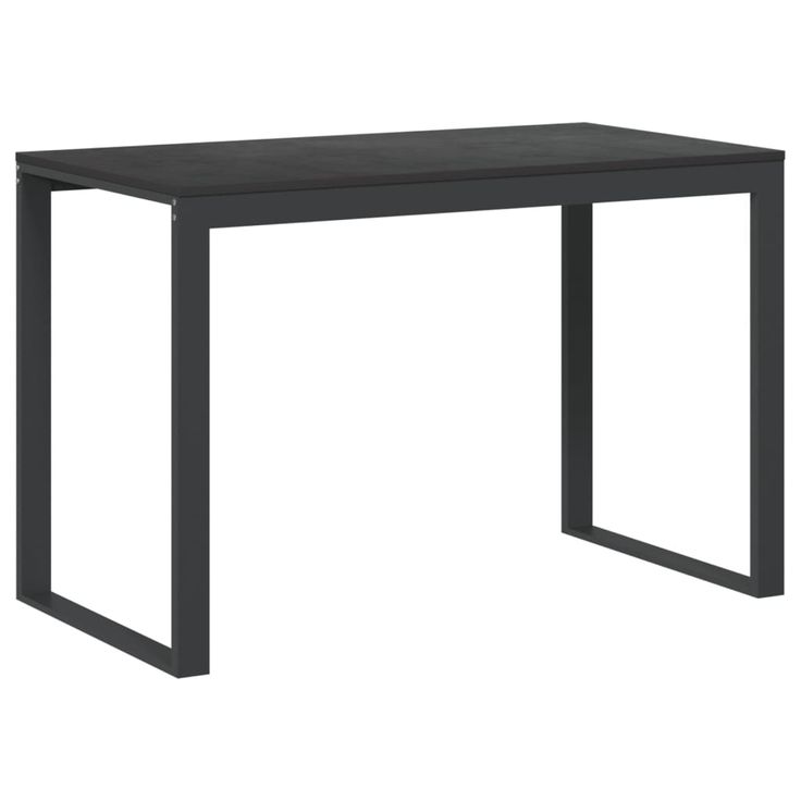 Tietokonepöytä musta 110x60x73 cm lastulevy (30196)