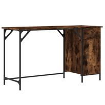 Tietokonepöytä savutammi 131x48x75 cm tekninen puu (36220)