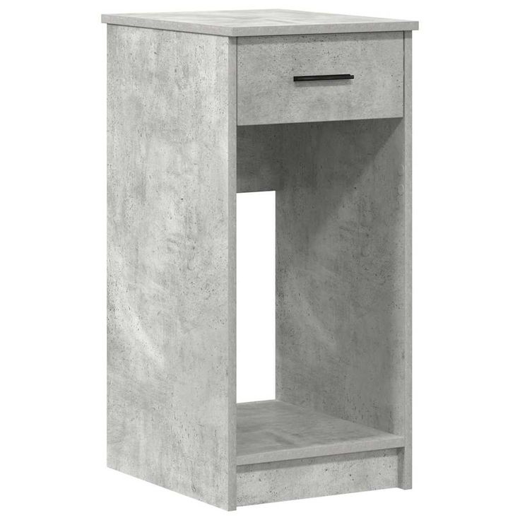 Tietokonetorniteline laatikolla Betoninharmaa 35x45x77 cm (58743)