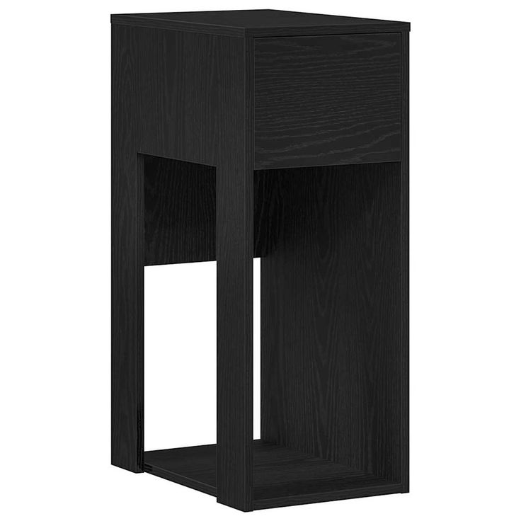 Tietokonetorniteline laatikolla musta 30x44x74 cm (58732)