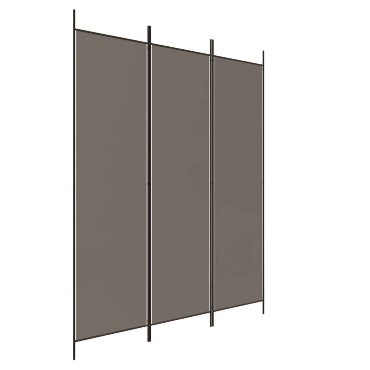 Tilanjakaja 3-paneelinen antrasiitti 150x200 cm kangas (50180)